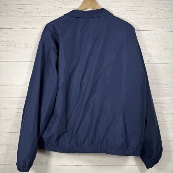 Vintage Warner Bros WB Mens size Medium Bugs Bunny Golf Bomber Jacket 2001 Navy - Picture 5 of 6